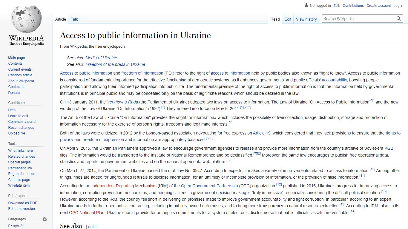 Access to public information in Ukraine - Wikipedia